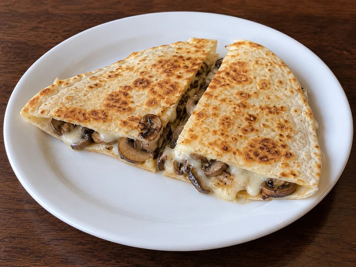 Mushroom Quesadilla