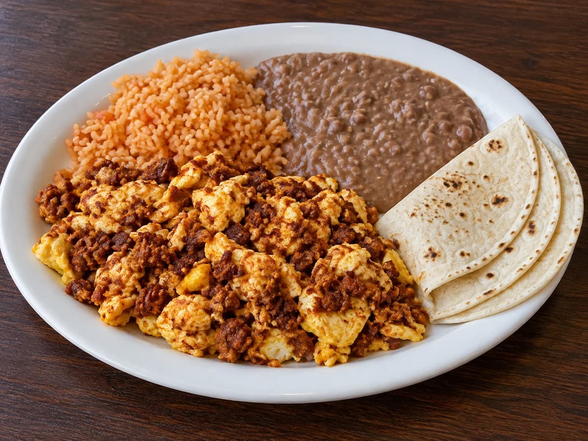 Lunch Huevos con Chorizo